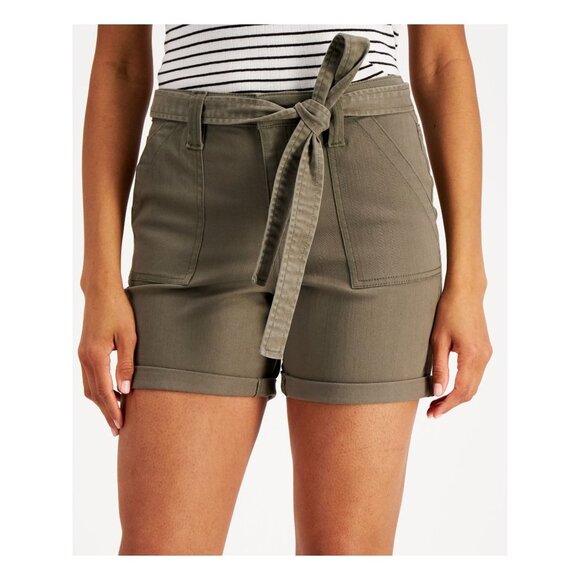 Style & Company Pants - NWT Style & Company Stretch Pocketed Sash Tied Cuffs Short Olive Drab 4 Petite